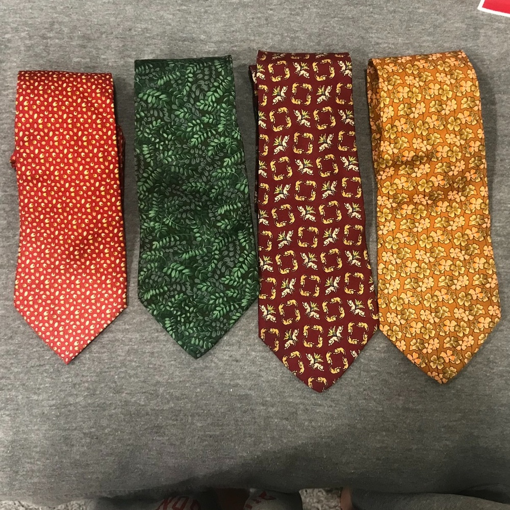 Salvatore Ferragamo 100% Silk Ties (4)